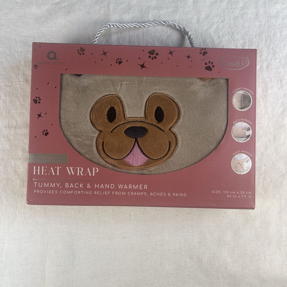 Tummy, Back & Hand 3-in-1 Heat Wrap Warmer Wearable Microwaveable Aroma Home